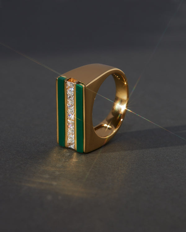Luv Aj Panini Ring- Malachite