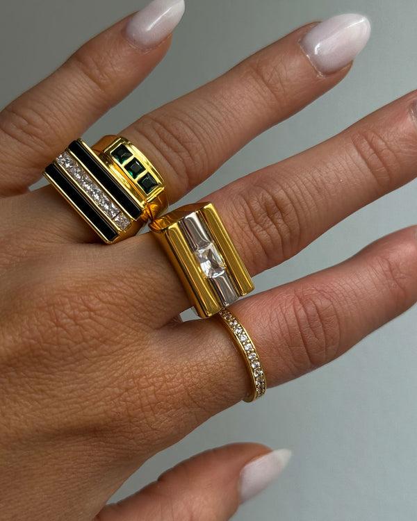 Luv Aj Panini Ring- Onyx
