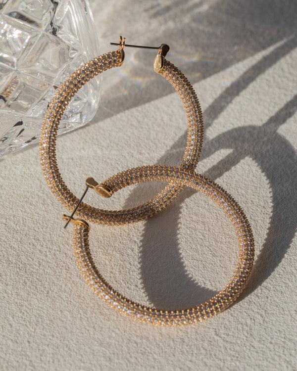Luv Aj Pave Amalfi Hoops- Gold