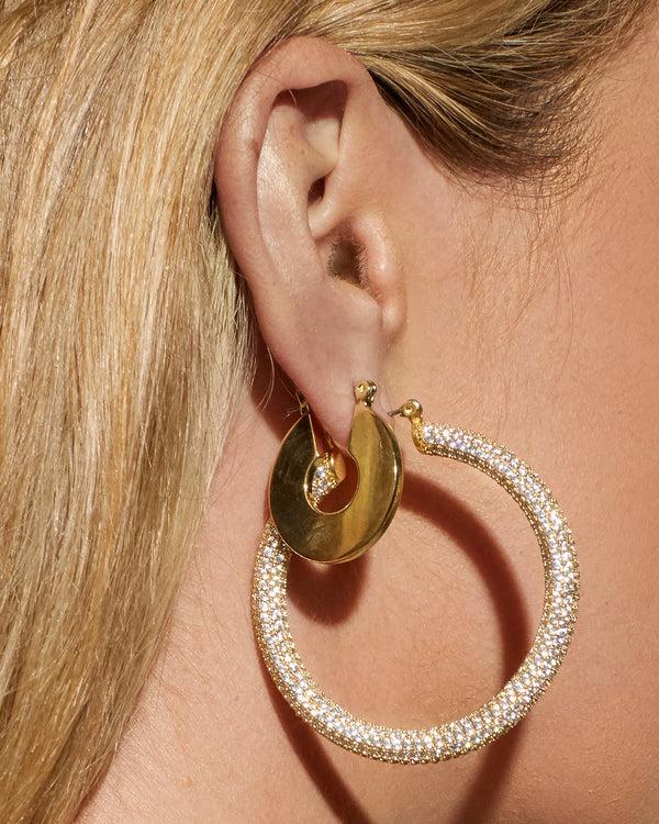 Luv Aj Pave Amalfi Hoops- Gold