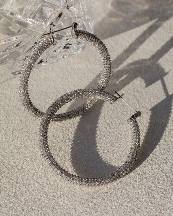 Luv Aj Pave Amalfi Hoops- Silver