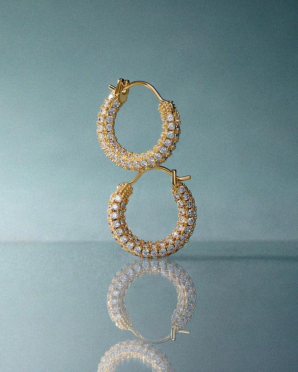Luv Aj Pave Amalfi Huggies- Gold