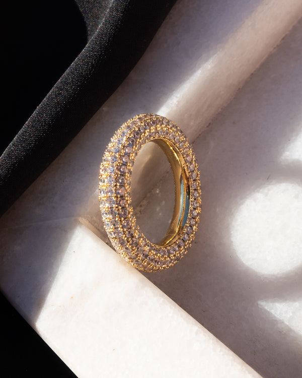 Luv Aj Pave Amalfi Ring- Gold