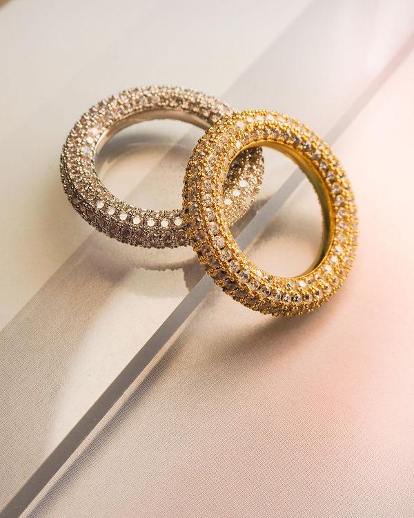 Luv Aj Pave Amalfi Ring- Silver