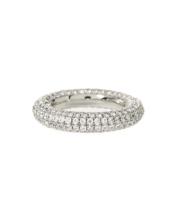 luv aj Pave Amalfi Ring- Silver