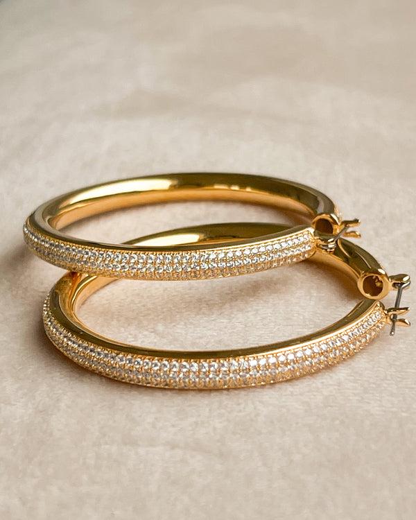 Luv Aj Pave Stripe Amalfi Hoops- Gold