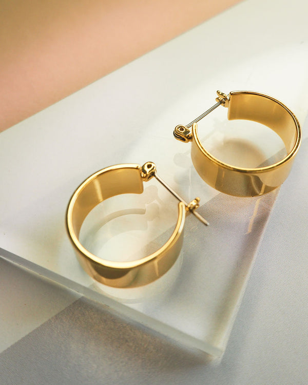 Luv Aj Positano Hoops- Gold