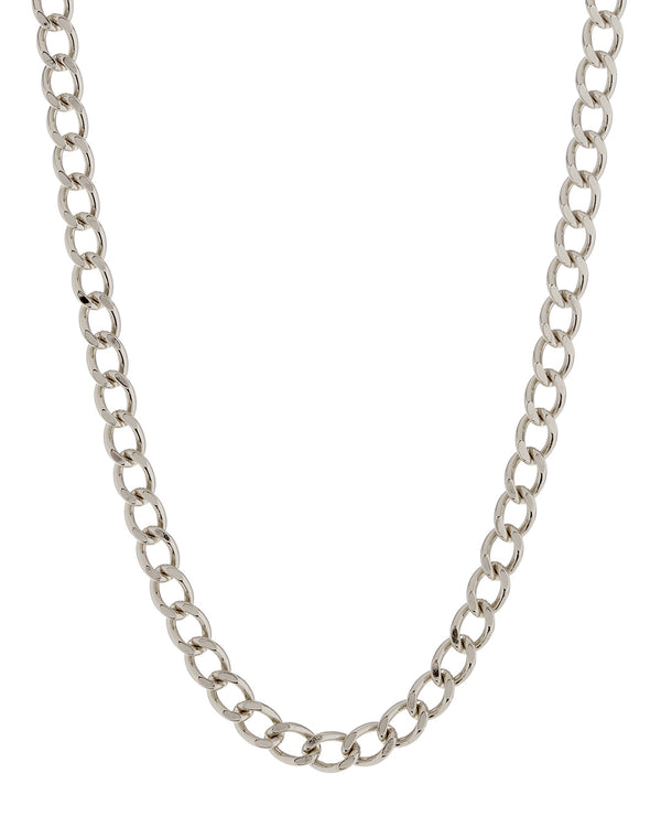 luv aj The Classique Curb Chain (8mm)- Silver