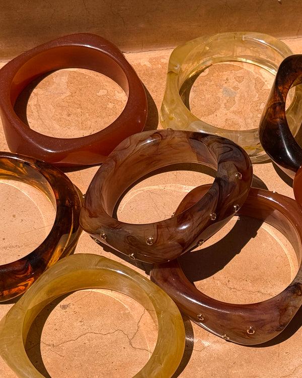 Luv Aj The Formentera Bangle Set- Tortoise
