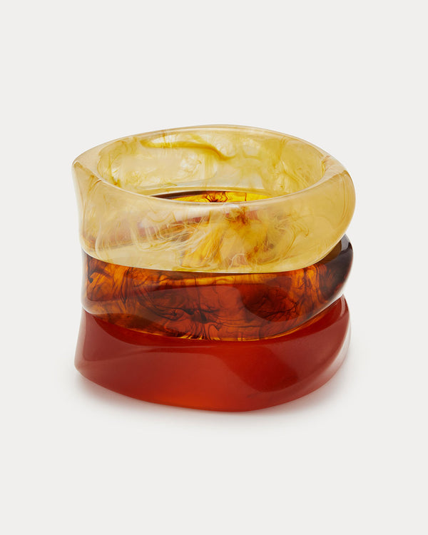 luv aj The Formentera Bangle Set- Tortoise