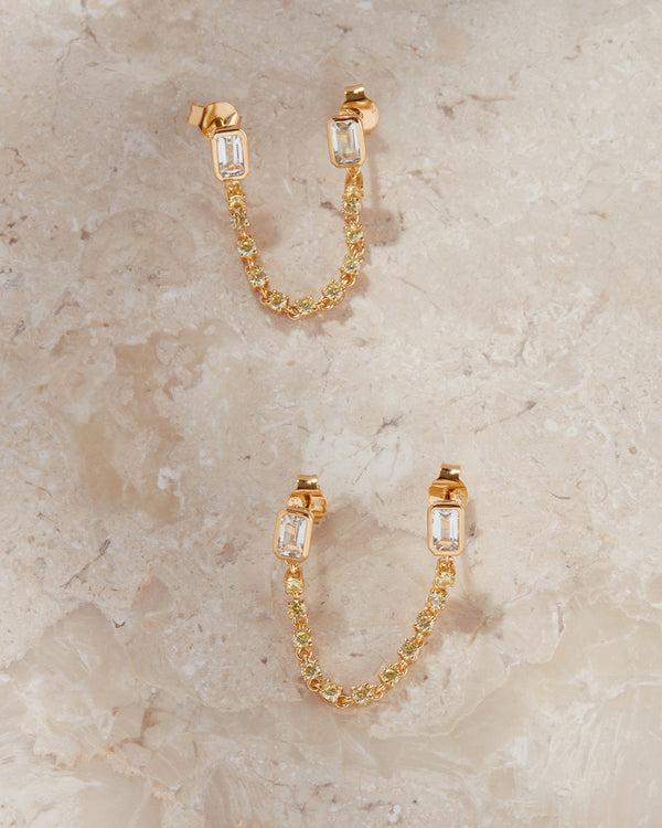 luv aj The Green Amethyst Estelle Studs