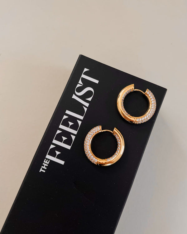 Luv Aj The Reversible Amalfi Hoops- Gold