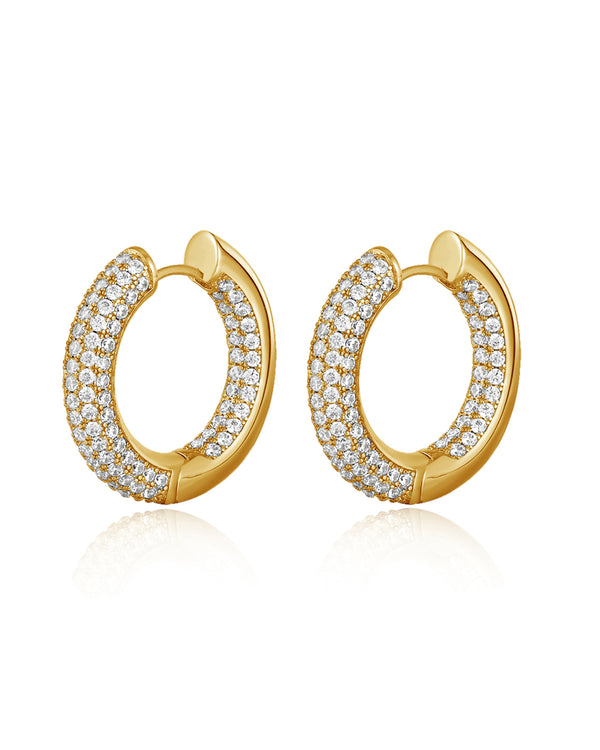 luv aj The Reversible Amalfi Hoops- Gold