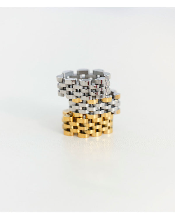 Luv Aj The Two Tone Timepiece Ring
