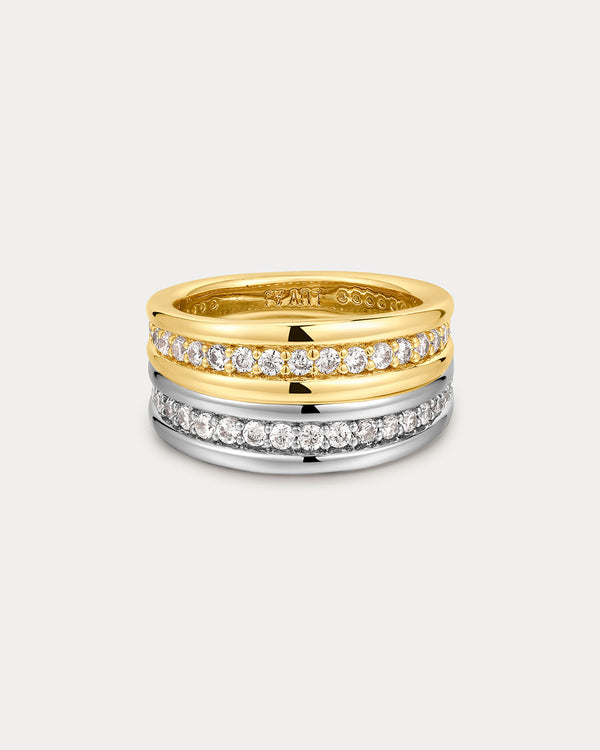 luv aj The Wave Bezel Band Set