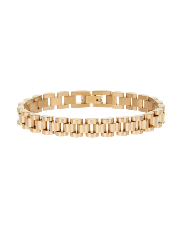 luv aj Timepiece Bracelet- Gold