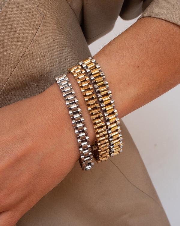 Luv Aj Two-toned Timepiece Bracelet