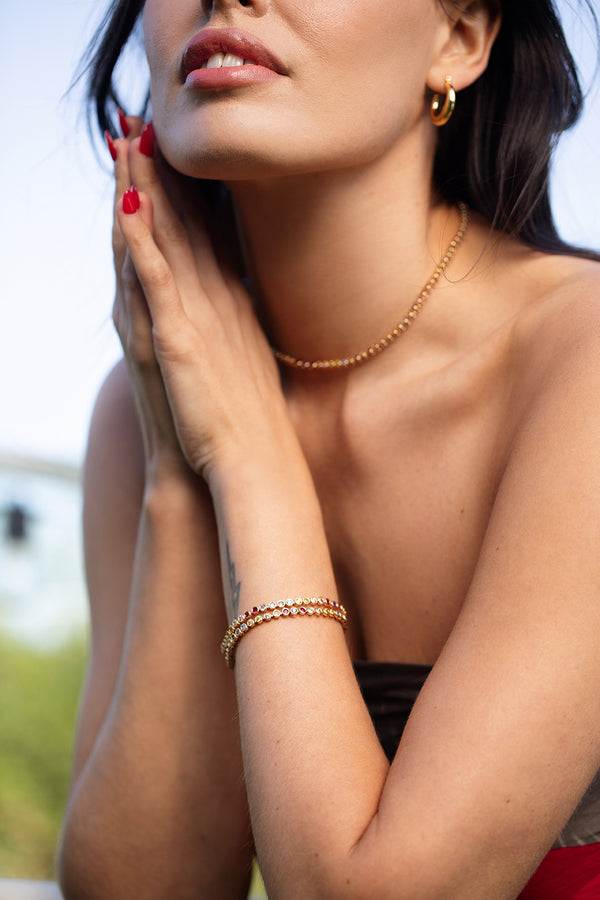Luv Aj What Dreams Are Made Of Tennis Necklace