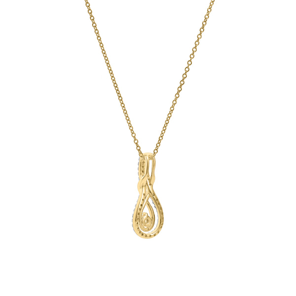 LuvMyJewelry Aveline 14K Yellow Gold Diamond Pendant – 0.13 CTW
