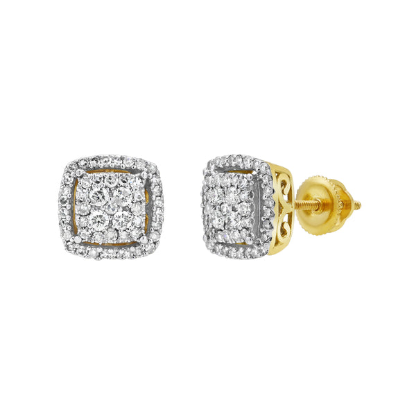 LuvMyJewelry Ballroom Bliss Diamond 0.49 ct. tw. 14K Yellow Gold Earrings