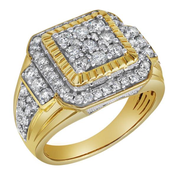 LuvMyJewelry Bigg Boss Diamond 2.04 (ct. Wt.) 14K Yellow Gold Ring