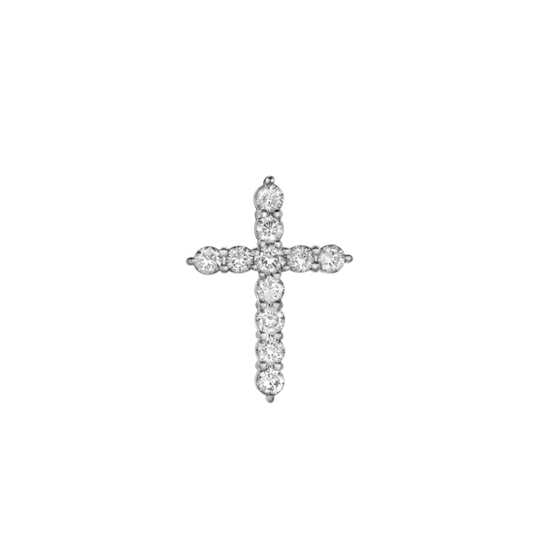 LuvMyJewelry Christian Cross Pommee Diamond Pendant In 10K Yellow Gold