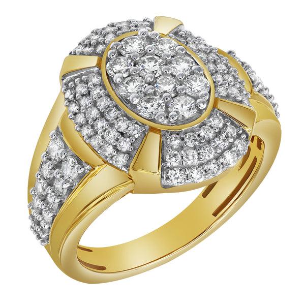 LuvMyJewelry Colosseum Diamond 1.83 (ct. Wt.) 14K Yellow Gold Ring