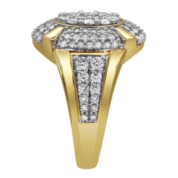 LuvMyJewelry Colosseum Diamond 1.83 (ct. Wt.) 14K Yellow Gold Ring