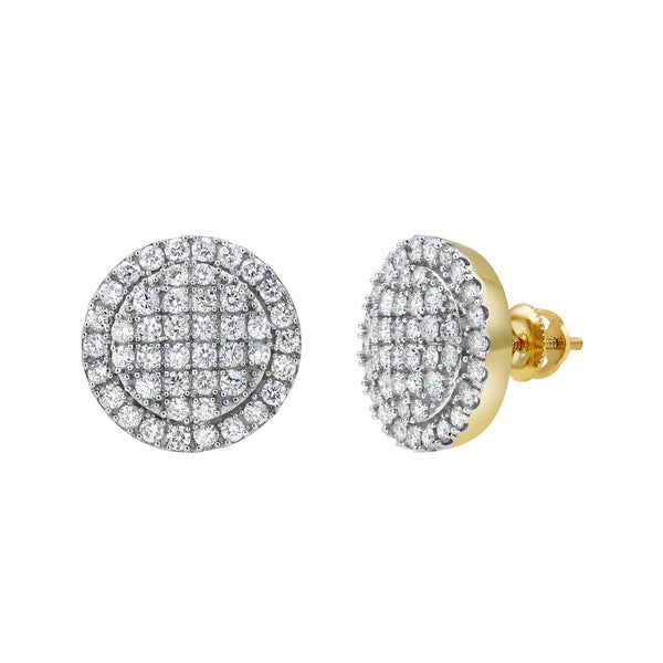 LuvMyJewelry Dulce Deluxe Diamond 1.68 ct. tw. 14K Yellow Gold Earrings