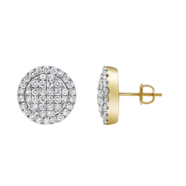LuvMyJewelry Dulce Desire Diamond 1.49 Ct. Tw. 14K Yellow Gold Earrings