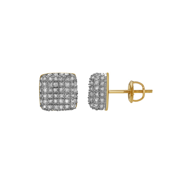 LuvMyJewelry Encanto 10K Yellow Gold Diamond Unisex Earrings - 0.25 Cts
