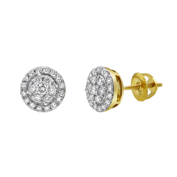 LuvMyJewelry Glacier Shine Diamond 0.4 ct. tw. 14K Yellow Gold Earrings