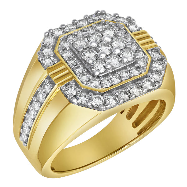 LuvMyJewelry Golden Gloves Diamond 1.75 (ct. Wt.) 14K Yellow Gold Ring