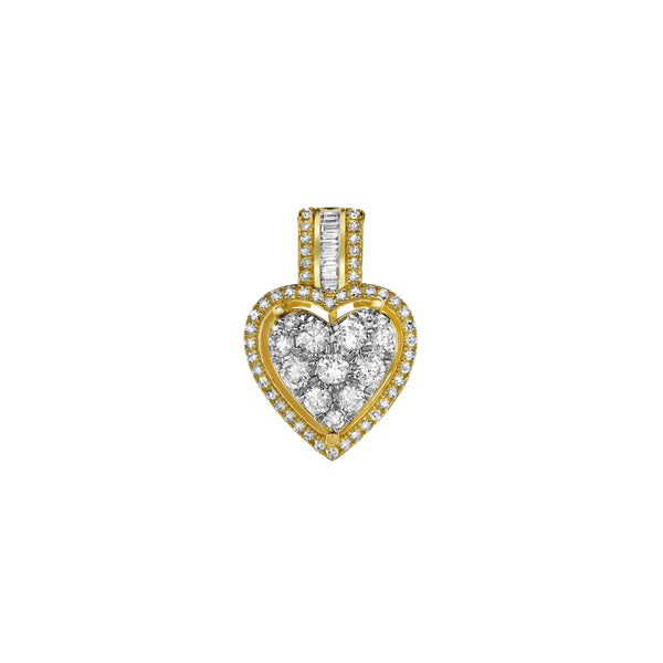 LuvMyJewelry Heart Of Grace Diamond Pendant In 10K Yellow Gold