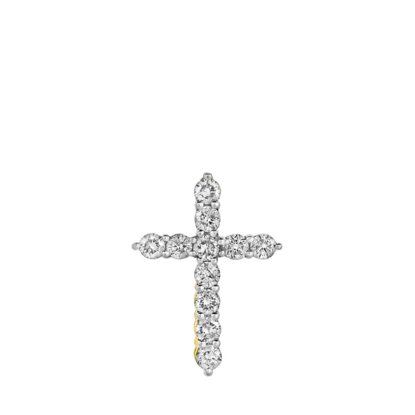 LuvMyJewelry Heavenly Cross Diamond Pendant In 10K Yellow Gold