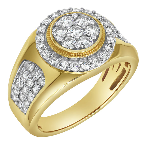 LuvMyJewelry Heavyweight Diamond 1.51 (ct. Wt.) 14K Yellow Gold Ring