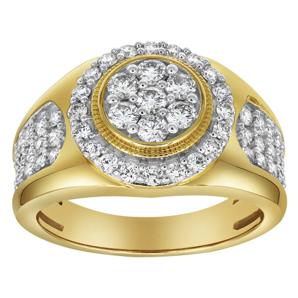 LuvMyJewelry Heavyweight Diamond 1.51 (ct. wt.) 14K Yellow Gold Ring