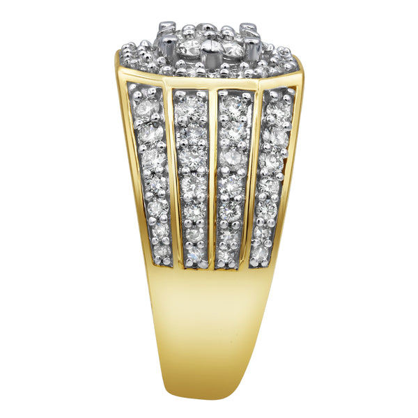 LuvMyJewelry Hex Rose Diamond 1.74 (ct. Wt.) 14K Yellow Gold Ring