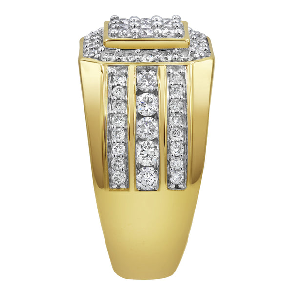 LuvMyJewelry Hexonic Deluxe Diamond 1.74 (ct. Wt.) 14K Yellow Gold Ring