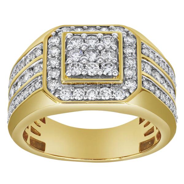 LuvMyJewelry Hexonic Deluxe Diamond 1.74 (ct. wt.) 14K Yellow Gold Ring