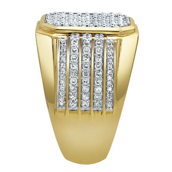 LuvMyJewelry HexWall Diamond 1.3 (ct. Wt.) 14K Yellow Gold Ring