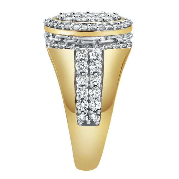 LuvMyJewelry Ice Bowl Diamond 2.01 (ct. Wt.) 14K Yellow Gold Ring