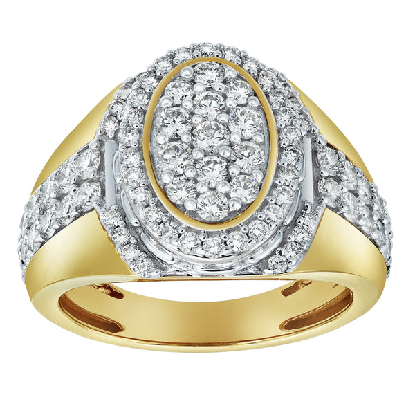 LuvMyJewelry Ice Bowl Diamond 2.01 (ct. wt.) 14K Yellow Gold Ring