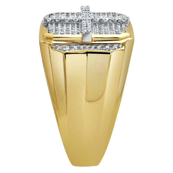 LuvMyJewelry Iced Oriel Diamond 1.02 (ct. Wt.) 14K Yellow Gold Ring