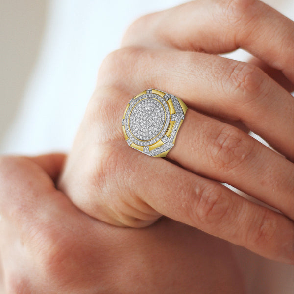 LuvMyJewelry King Of Kings Diamond 3.2 (ct. Wt.) 14K Yellow Gold Ring