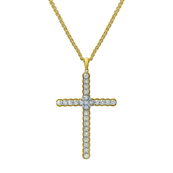 LuvMyJewelry Kings Cross Diamond 1.02 (ct. wt.) 14K Yellow Gold Pendant