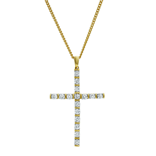 LuvMyJewelry Kings Cross II Diamond 1.01 (ct. wt.) 14K Yellow Gold Pendant