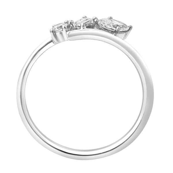 LuvMyJewelry Larys 14K White Gold Lab Grown Diamond Ring – 0.35 Ct