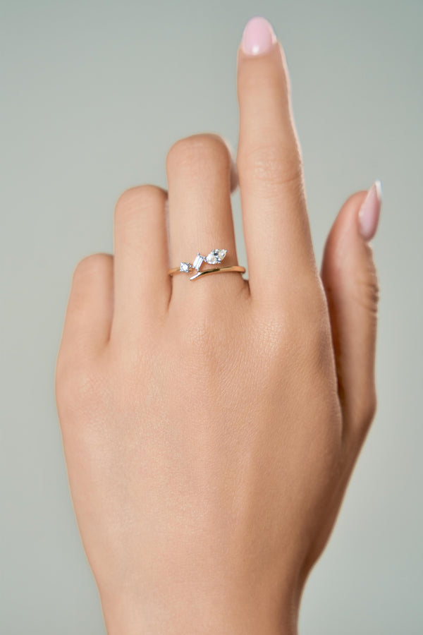 LuvMyJewelry Larys 14K Yellow Gold Lab Grown Diamond Ring – 0.25 Ct