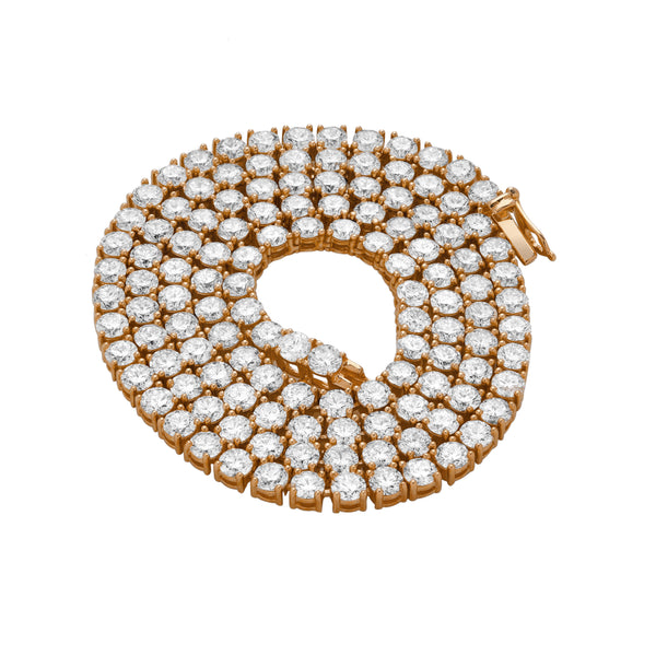 LuvMyJewelry LMJ 10K Rose Gold Diamond Tennis Chain - 18.85 Carats